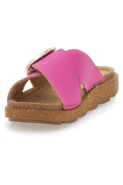 INBLU Ciabatte Fuxia Con Fasce Incrociate e Fibbia Regolabile 15 ED New