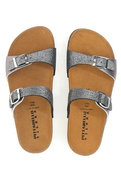 PITTARELLO TIERRA Ciabatte Grigie con Doppia Fibbia 335A006SR