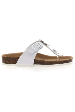 PITT KIDS Ciabatte Infradito Bianche con Applicazioni a Fiori 45261GVW