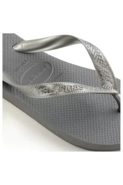 HAVAIANAS Ciabatte Infradito in Gomma Grigie Top Tiras FC GRIGIO Sale