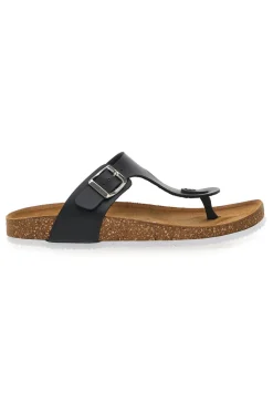 PITTARELLO TIERRA Ciabatte Infradito Nere in Vera Pelle Made in Italy 335A2177SR NERO