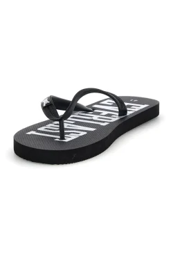 Uomo EVERLAST Ciabatte infradito nere logate EV08