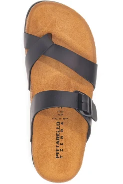 Uomo PITTARELLO TIERRA Ciabatte infradito nere Made in Italy Pittarello Sun 335A311SR
