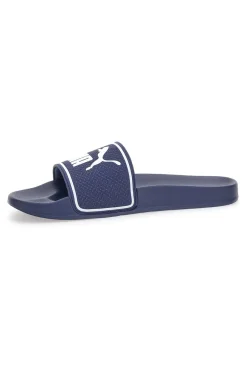 Uomo PUMA Ciabatte in Gomma Blu con Logo Leadcat 2.0
