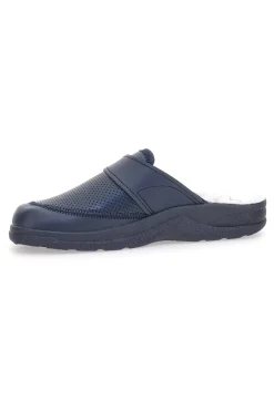 Uomo MR CHEF Ciabatte in Pelle 1668 Blu