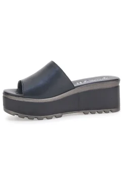 PITTARELLO LOVE Ciabatte in vere pelle nere 3000101 NERO