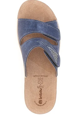 INBLU Ciabatte Jeans Con Strappi in Velcro 04 PV Discount