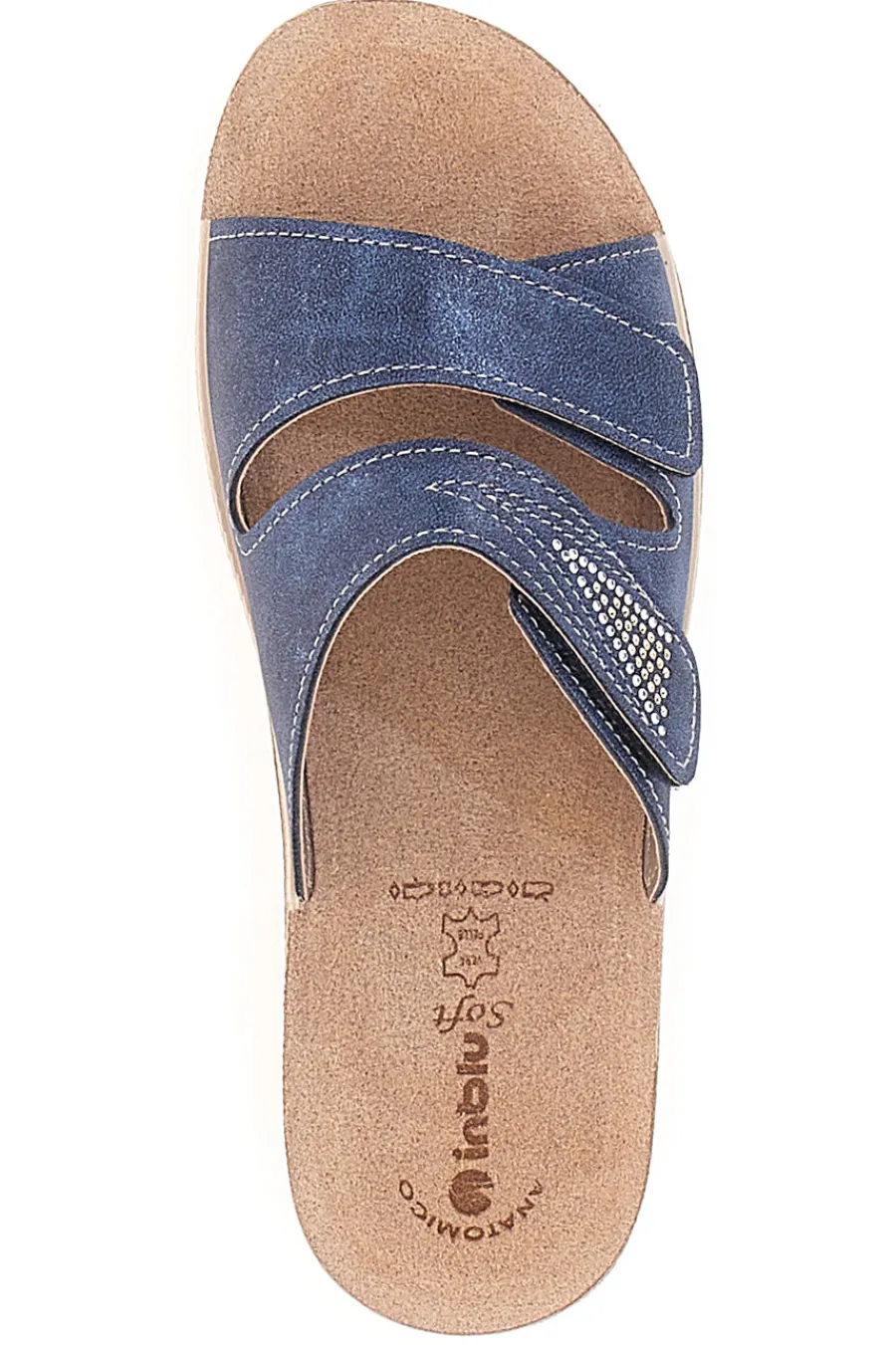 INBLU Ciabatte Jeans Con Strappi in Velcro 04 PV Discount