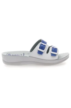 INBLU Ciabatte e Bianche con Sottopiede in Pelle ' 62 VR JEANS Online