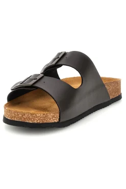 Uomo SUPERGA Ciabatte Marroni con Doppia Fibbia S31C371