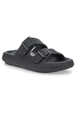 Uomo WOZ Ciabatte Nere Chunky in Gomma 5