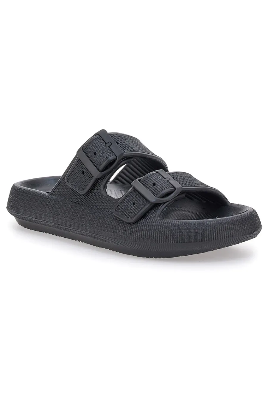 Uomo WOZ Ciabatte Nere Chunky in Gomma 5