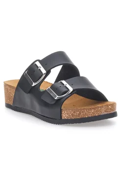 PITTARELLO ECO Ciabatte Nere Con Doppia Fascia 293A0S Discount