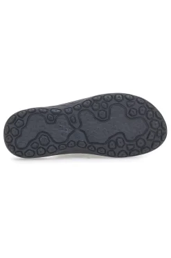 Uomo CLAREMORRIS Ciabatte nere con fasce incrociate e suola comfort 2014ZER
