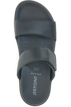 Uomo JERPOINT Ciabatte Nere con Fascia Regolabile 9106