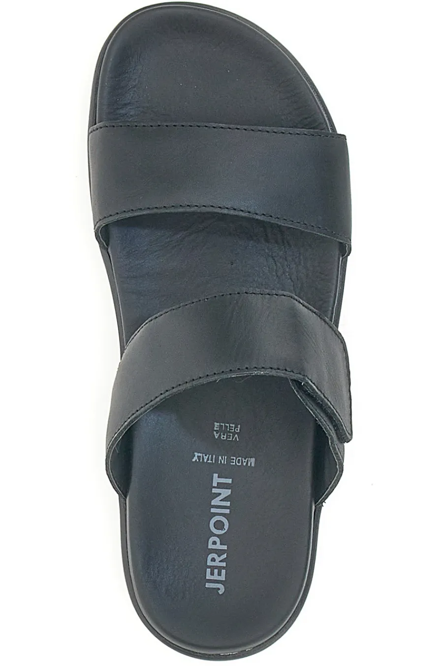 Uomo JERPOINT Ciabatte Nere con Fascia Regolabile 9106