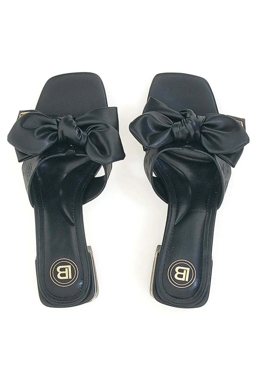 LAURA BIAGIOTTI Ciabatte Nere Con Fiocco 851025 Discount