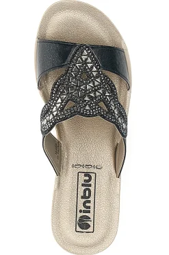 INBLU Ciabatte Nere Con Glitter Bv NERO Hot