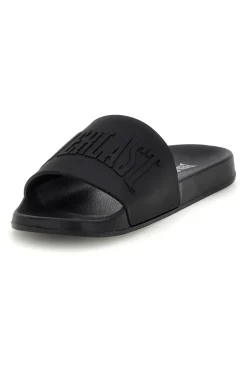 Uomo EVERLAST Ciabatte nere con logo EV068