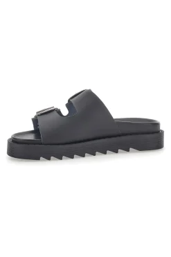 PITTARELLO Ciabatte Nere In Vera Pelle Capsule 27154
