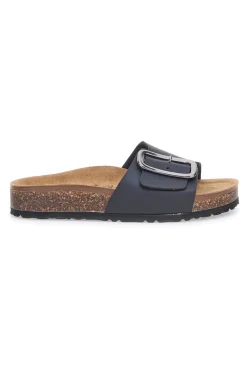 BIOMODEX Ciabatte Nere Made In Italy Con Plantare In Vera Pelle 318 NERO Hot