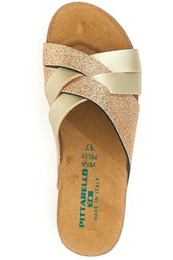 PITTARELLO ECO Ciabatte oro rosa glitter con plantare comfort 293A520SR Outlet