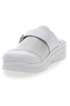 MRS CHEF Ciabatte Professionali In Vera pelle bianche Made in Italy 1768 BIANCO Sale