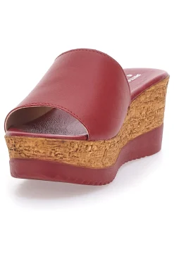 PITTARELLO Ciabatte Rossi con Fascia in Pelle Made in Italy 233170428 ROSSO Outlet