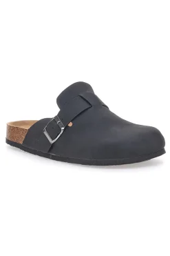 Uomo GOODYEAR Ciabatte Sabot Nere Con Plantare Preformato GY030