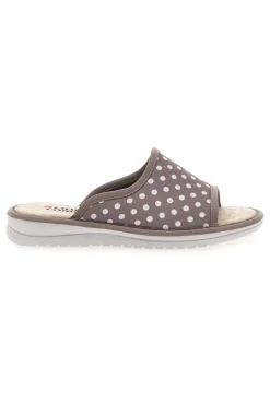 LINEA COMODA Ciabatte e a Pois Bianchi Made in Italy 5179 TAUPE Outlet