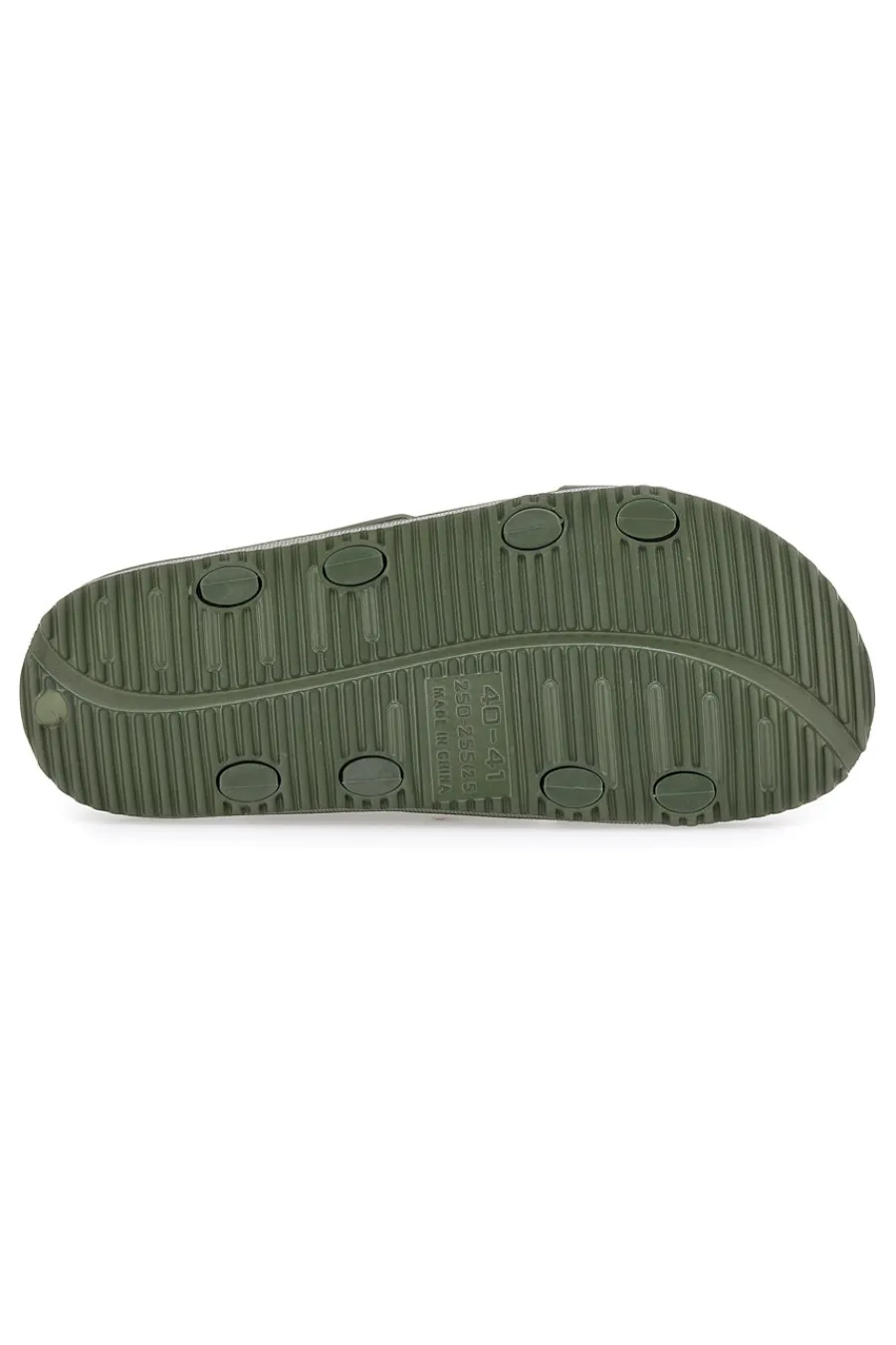 Uomo 2T2L Ciabatte Verde Militare Con Doppia Fascia 72593