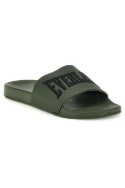 Uomo EVERLAST Ciabatte verdi con logo EV068