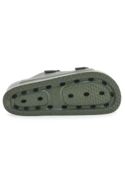 2T2L Ciabatte verdi in gomma doppio cinturino e flatform HM07 VERDE New