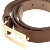FIRST LADY Cintura marrone con fibbia rettangolare WIS 0149 G