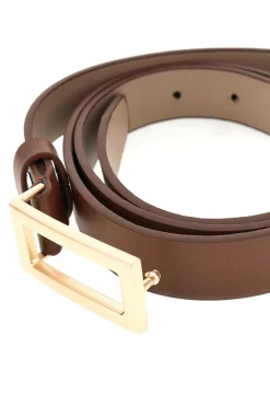 FIRST LADY Cintura marrone con fibbia rettangolare WIS 0149 G