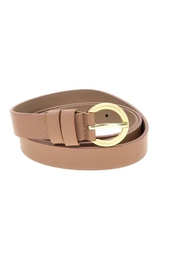 FIRST LADY Cintura marrone con fibbia tonda WIS 0149 E