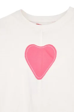 PITT KIDS Completo t-shirt + gonna bianco e nero in cotone Pt-b-t-9051