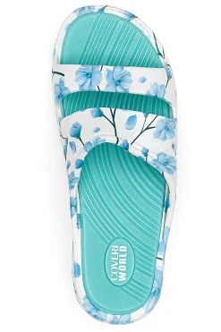 COVERI WORLD Coveri Worls Blaue Gummipantoffeln HELLBLAU Outlet