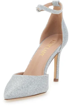 FIRST LADY Décolleté con Cinturino alla Caviglia P582 ARGENTO Outlet