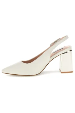 MARIELLA BURANI Décolleté beige con cinturino slingback tacco largo Burani 51882c1235 Outlet