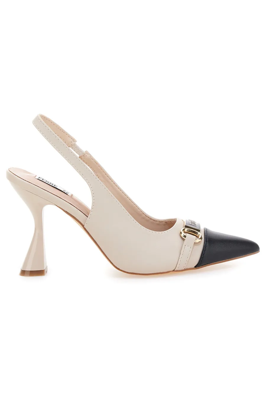 FERRE' Décolleté beige e nero con punta bicolore e tacco scultura Ferré F467C581 Best
