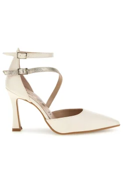 FRANCESCA GRITTI Décolleté beige in vera pelle con cinturino 194 BURRO Outlet