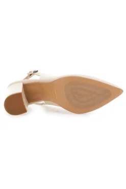 PITTARELLO GLAM Décolleté Beige Slingback con Tacco Medio 2264 Outlet