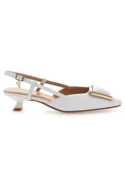 FERRE' Décolleté Bianche Con Cinturino e Tacco Ferre F212 New