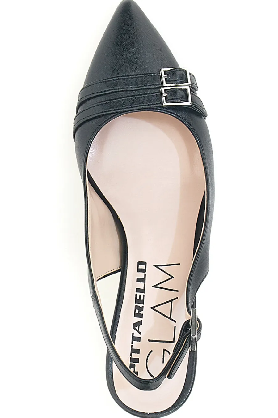 PITTARELLO GLAM Décolleté da donna con fibbie slingback 348 NERO Sale