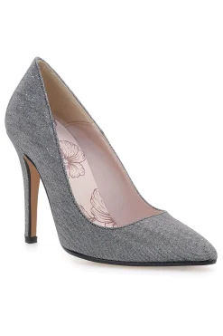 PITTARELLO ROMANTIC Décolleté grigio scuro glitter con tacco alto 5423 Discount
