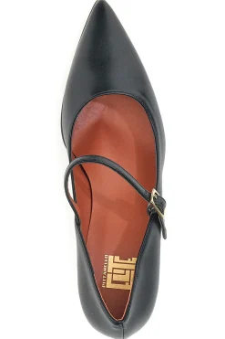 PITTARELLO ELITE Décolleté Mary Jane nere con tacco basso 6061 Clearance
