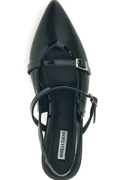 MARIELLA BURANI Décolleté nere con cinturini e tacco sagomato Burani 51852c1211 NERO Clearance