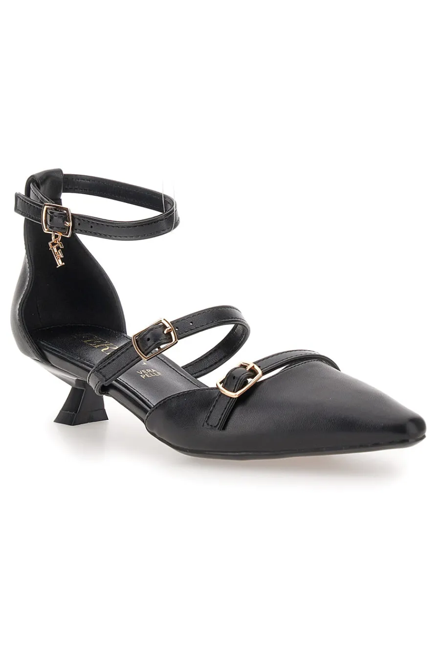FERRE' Décolleté nere con cinturini e tacco basso Ferrè F692C711 Hot
