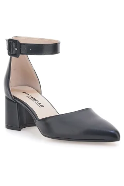 PITTARELLO Décolleté Nere Con Cinturino e Tacco 8017 Clearance